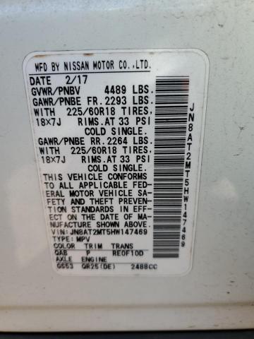 2017 NISSAN ROGUE S JN8AT2MT5HW147469