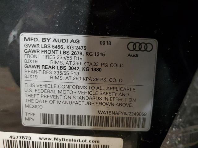 WA1BNAFY6J2249058 2018 AUDI Q5, photo no. 12