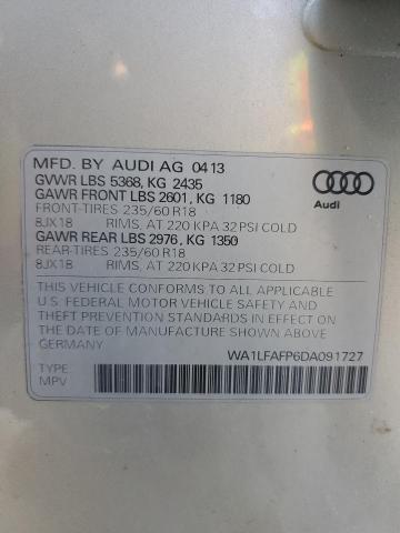 VIN WA1LFAFP6DA091727 2013 Audi Q5, Premium Plus no.13