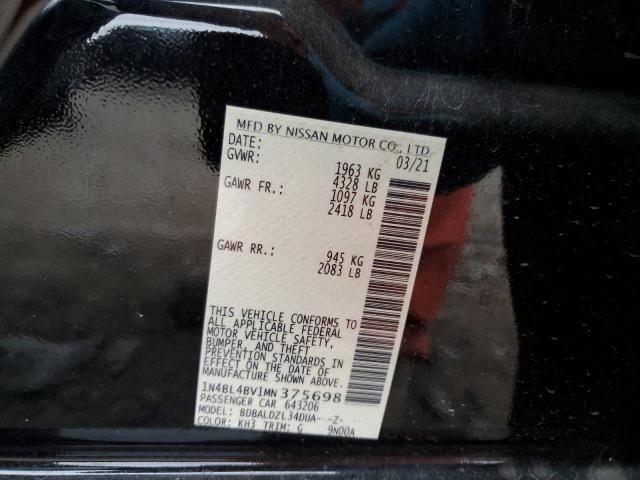 2021 NISSAN ALTIMA S 1N4BL4BV1MN375698