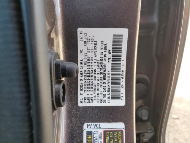 2015 HONDA CR-V EXL - 5J6RM4H7XFL092921