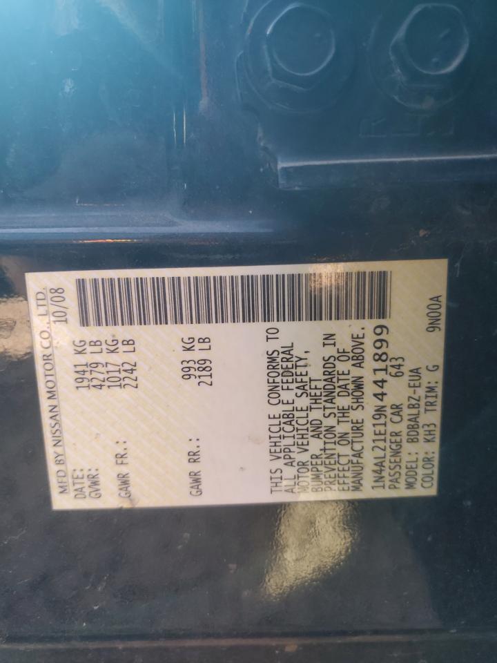 1N4AL21E19N441899 2009 Nissan Altima 2.5