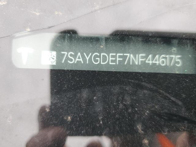 2022 TESLA MODEL Y - 7SAYGDEF7NF446175