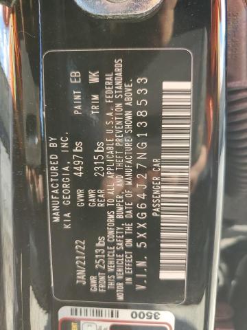 2022 KIA K5 GT LINE 5XXG64J27NG138533