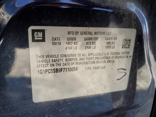 2015 CHEVROLET CRUZE LT 1G1PC5SB9F7110054