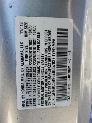 5FNRL5H96EB057827 2014 HONDA ODYSSEY, photo no. 12