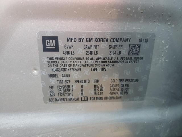 2019 BUICK ENCORE PRE KL4CJASB1KB762429