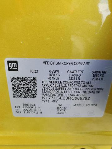 2024 CHEVROLET TRAX 1RS - KL77LGE23RC066382