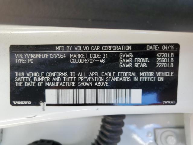 2015 VOLVO S60 PLATIN - YV149MFD1F1317954