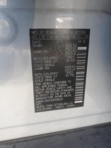 2016 NISSAN ROGUE KNMAT2MV0GP686121