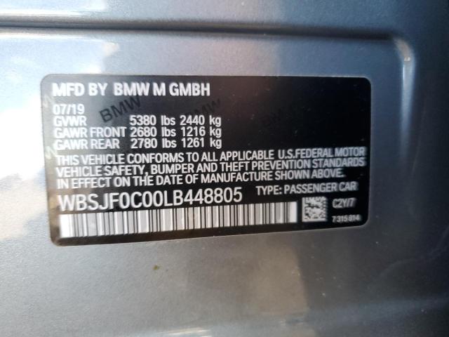2020 BMW M5 BASE WBSJF0C00LB448805