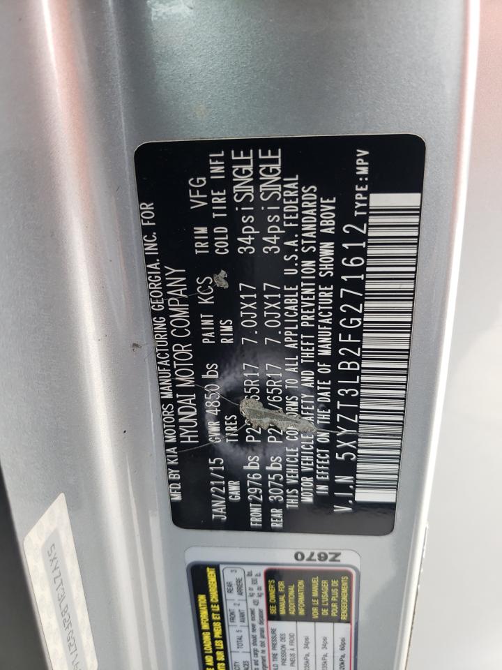 5XYZT3LB2FG271612 2015 Hyundai Santa Fe Sport