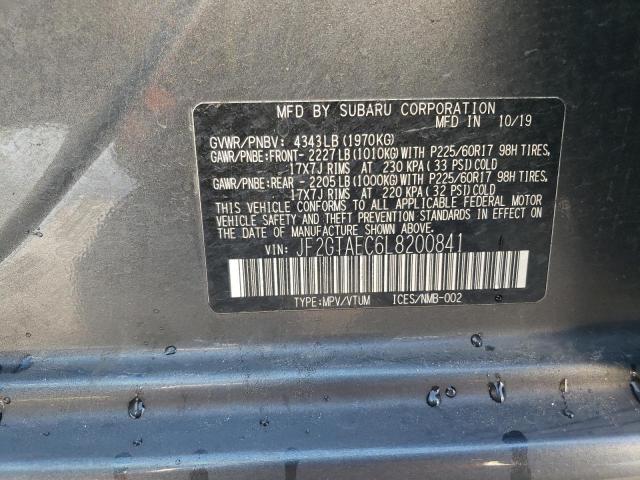 2020 SUBARU CROSSTREK - JF2GTAEC6L8200841