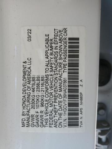 2022 HONDA ACCORD SPO 1HGCV1F39NA037881