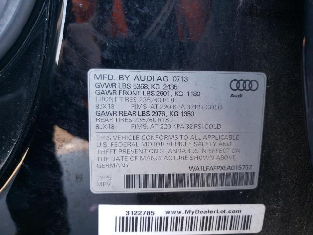 VIN WA1LFAFPXEA015767 2014 Audi Q5, Premium Plus no.13