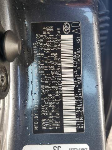 2010 Toyota Corolla Base VIN: 2T1BU4EE0AC324632 Lot: 43745424