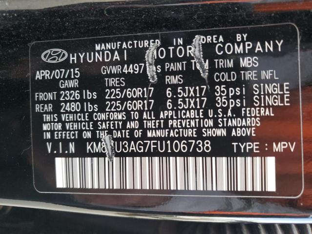 2015 HYUNDAI TUCSON LIM KM8JU3AG7FU106738