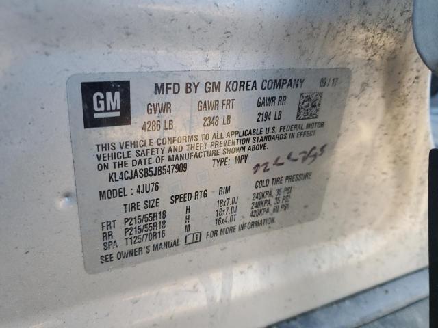 2018 Buick Encore Preferred VIN: KL4CJASB5JB547909 Lot: 41872094