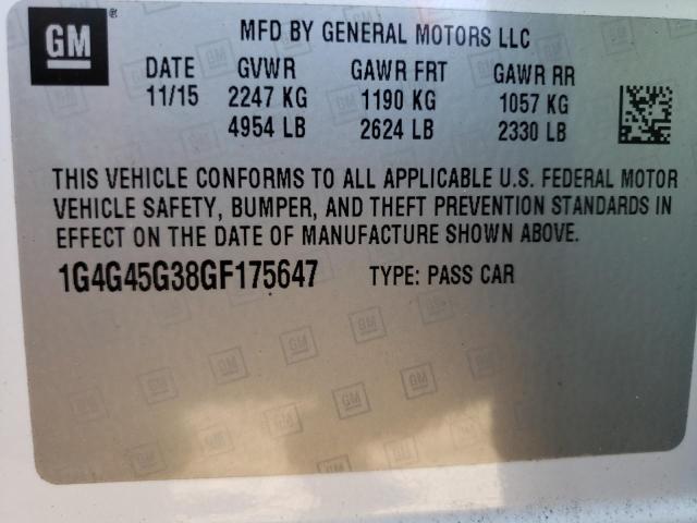 2016 BUICK LACROSSE S - 1G4G45G38GF175647