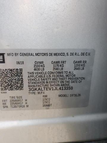 2018 GMC TERRAIN SL 3GKALTEV1JL413359