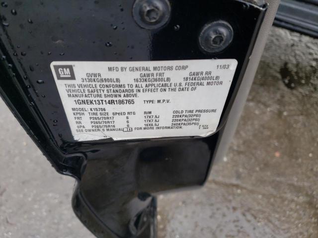 1GNEK13T14R186765 2004 Chevrolet Tahoe K1500