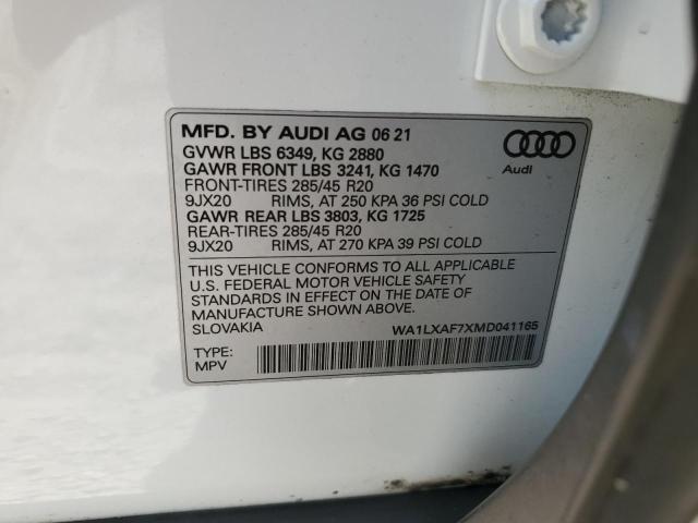 WA1LXAF7XMD041165 2021 AUDI Q7, photo no. 14