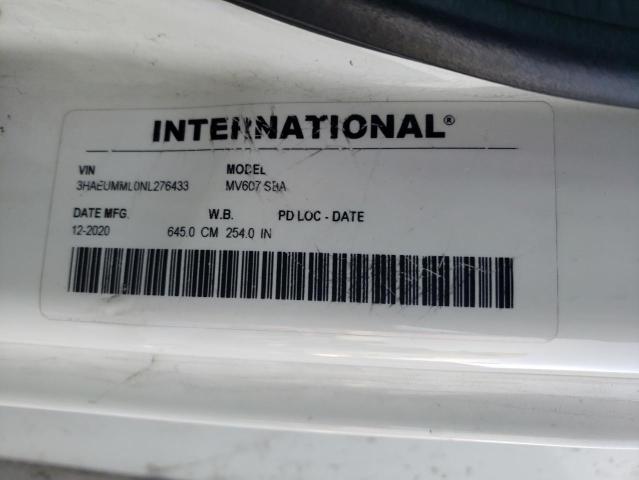 Lot #2371441596 2022 INTERNATIONAL MV607 salvage car