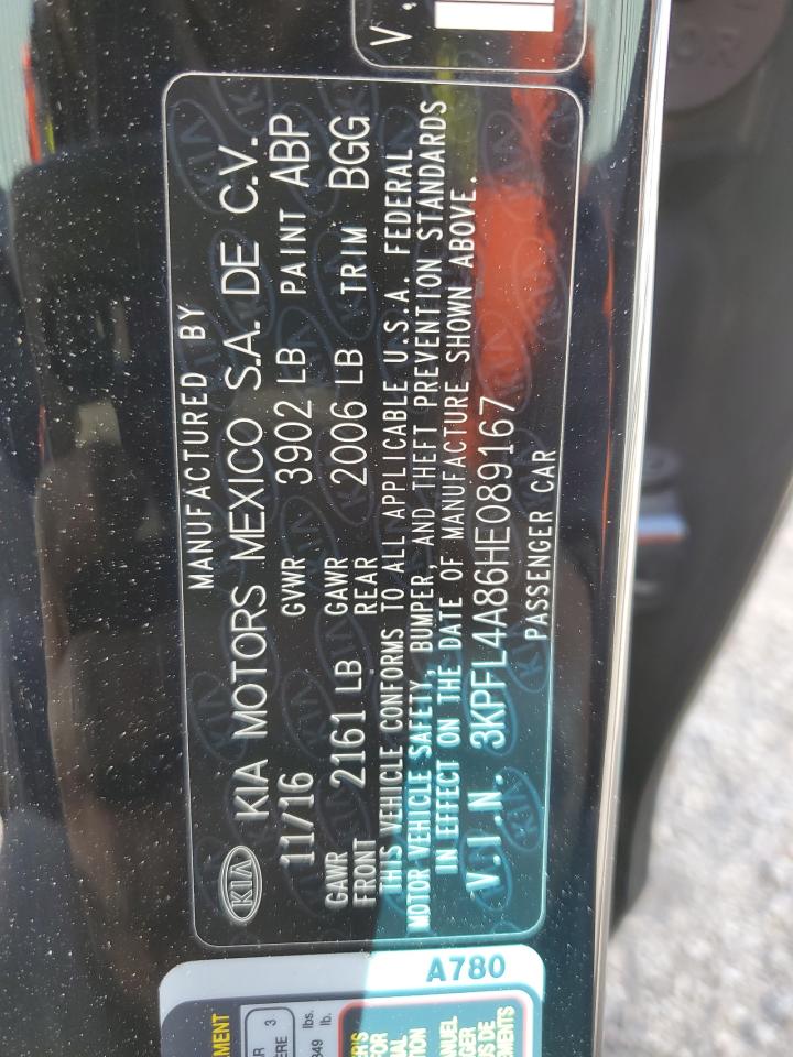 3KPFL4A86HE089167 2017 Kia Forte Ex