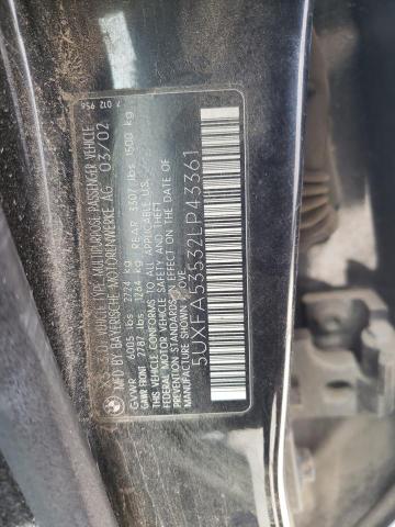 Lot #2508117368 2002 BMW X5 3.0I salvage car