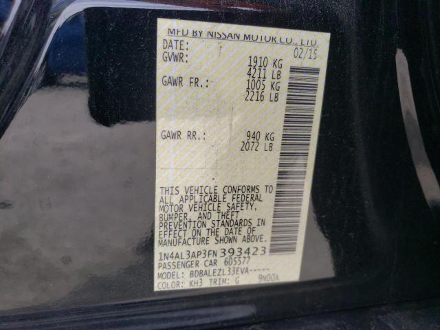 2015 NISSAN ALTIMA 2.5 1N4AL3AP3FN393423