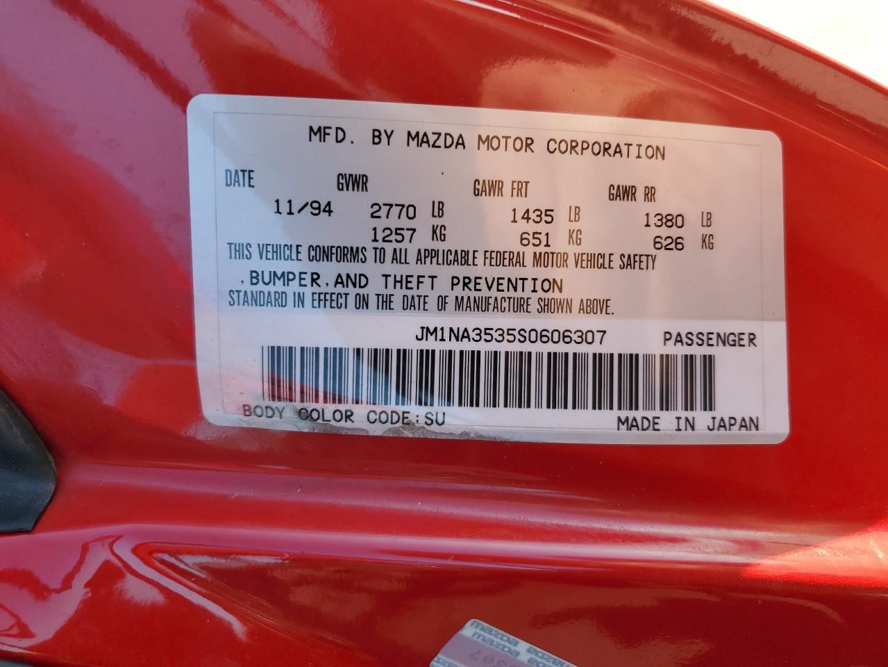 JM1NA3535S0606307 1995 Mazda Mx-5 Miata