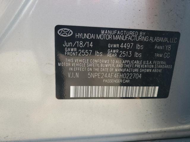 2015 HYUNDAI SONATA SE 5NPE24AF4FH022704