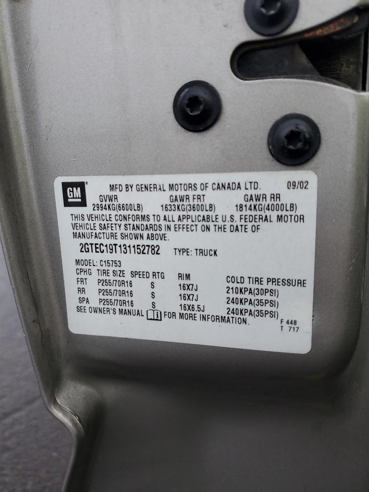 2GTEC19T131152782 2003 GMC New Sierra C1500