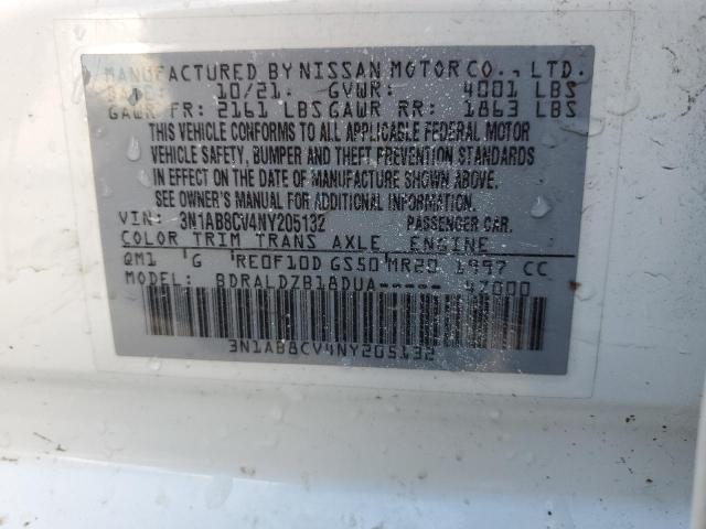 2022 NISSAN SENTRA SV 3N1AB8CV4NY205132