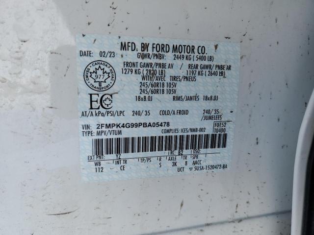 2FMPK4G99PBA05478 2023 FORD EDGE, photo no. 13