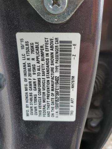 2015 HONDA CIVIC LX - 19XFB2F56FE119402