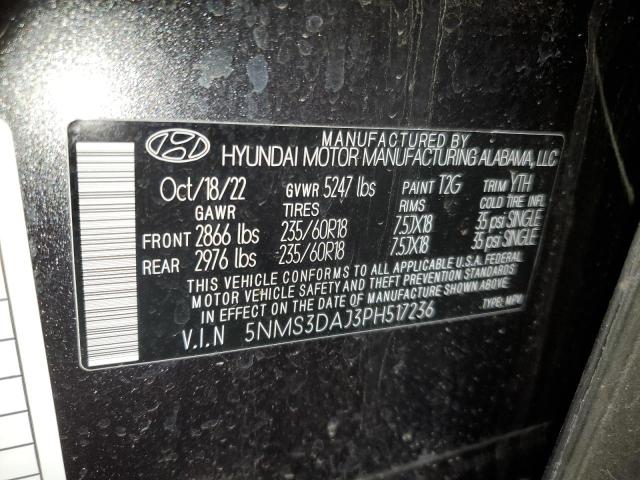 2023 HYUNDAI SANTA FE S 5NMS3DAJ3PH517236  42103154