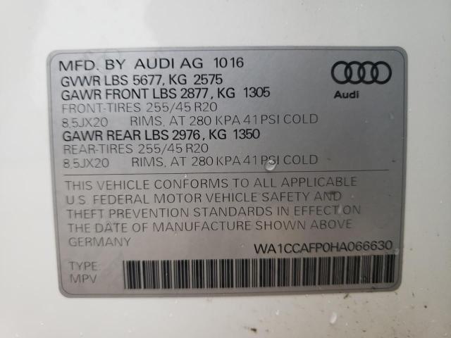 WA1CCAFP0HA066630 2017 AUDI SQ5 - Image 12