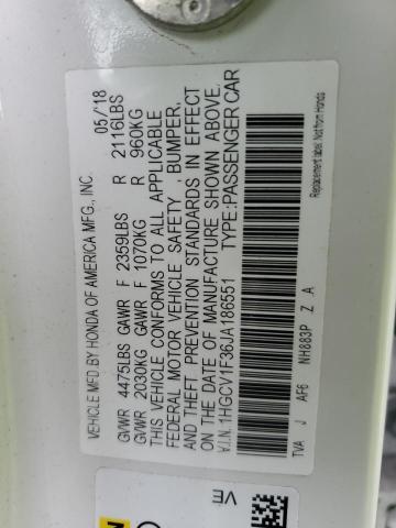 2018 HONDA ACCORD SPO 1HGCV1F36JA186551
