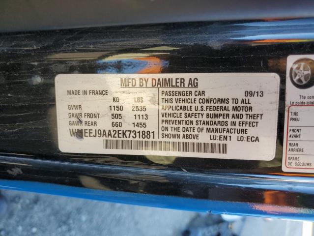 VIN WMEEJ9AA2EK731881 2014 SMART FORTWO no.13