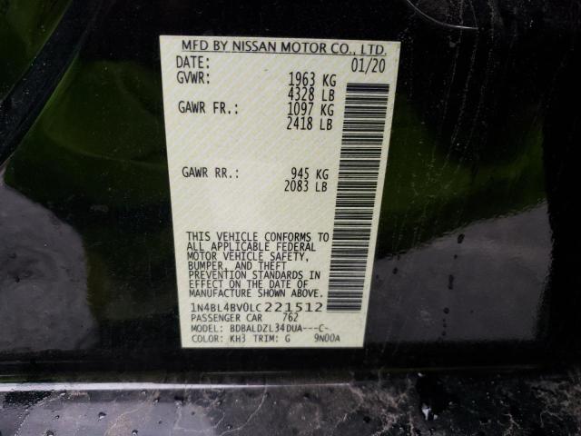 VIN 4S3BNAN69H3049107 2020 NISSAN ALTIMA no.12