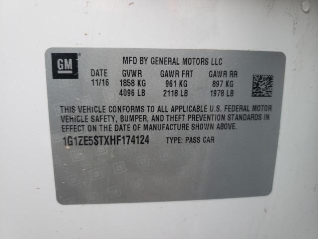 2017 CHEVROLET MALIBU LT - 1G1ZE5STXHF174124