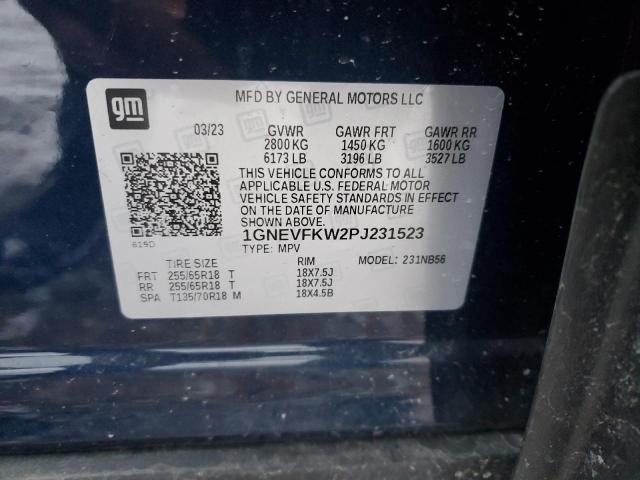 2023 CHEVROLET TRAVERSE L 1GNEVFKW2PJ231523