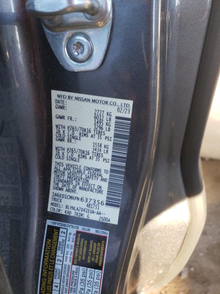 1N6ED1CMXPN637356 NISSAN FRONTIER 2023