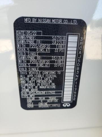 2022 INFINITI QX50 AUTOG 3PCAJ5DB3NF117932