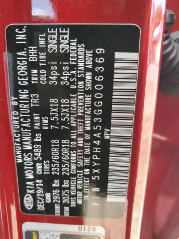 2016 KIA SORENTO EX 5XYPH4A53GG006369