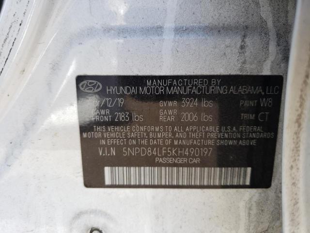 2019 HYUNDAI ELANTRA SE 5NPD84LF5KH490197