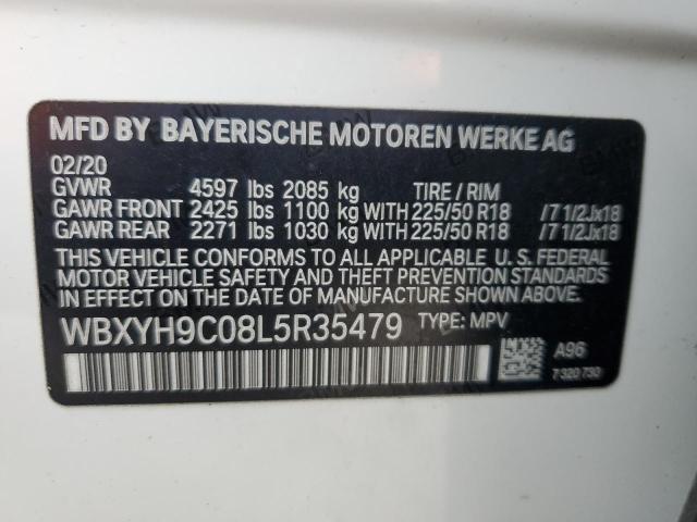 VIN WBXYH9C08L5R35479 2020 BMW X2, Sdrive28I no.12