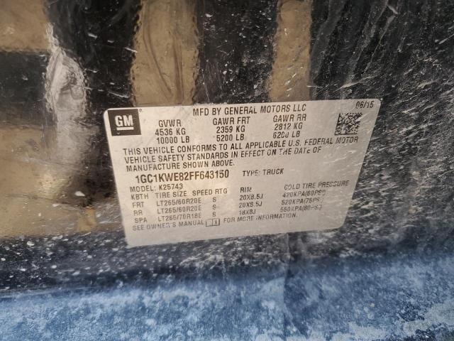 2015 CHEVROLET 2500 HD 1GC1KWE82FF643150