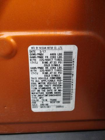 2017 NISSAN ROGUE S - JN8AT2MT3HW394893